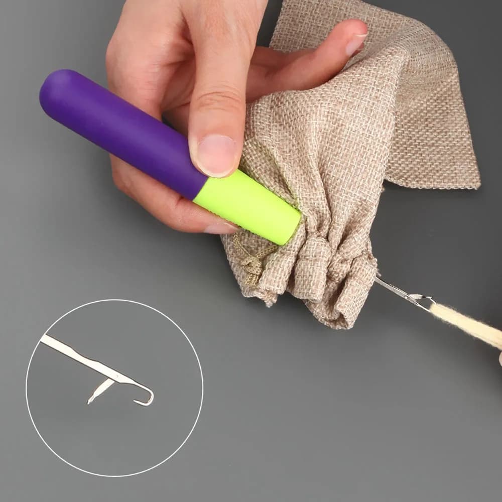 Gancio per maglieria Dreadlock Uncinetto in plastica Uncinetto Ago per tessitura dei capelli Uncinetto per ago