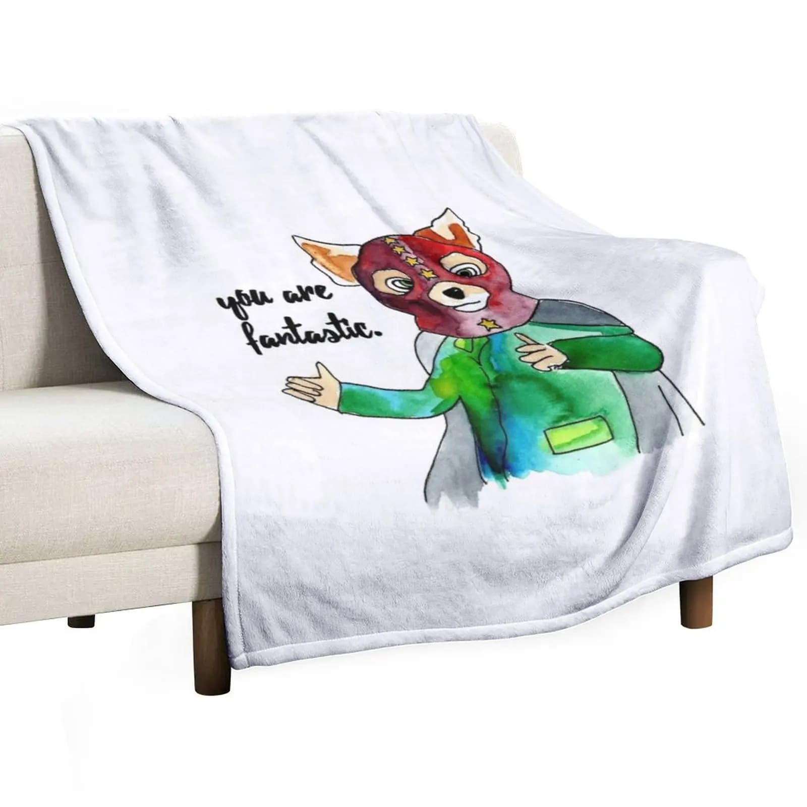 Fantastic Mr. Fox Throw Blanket Heavy Hairys Sleeping Bag Retros for sofa Furry Blankets
