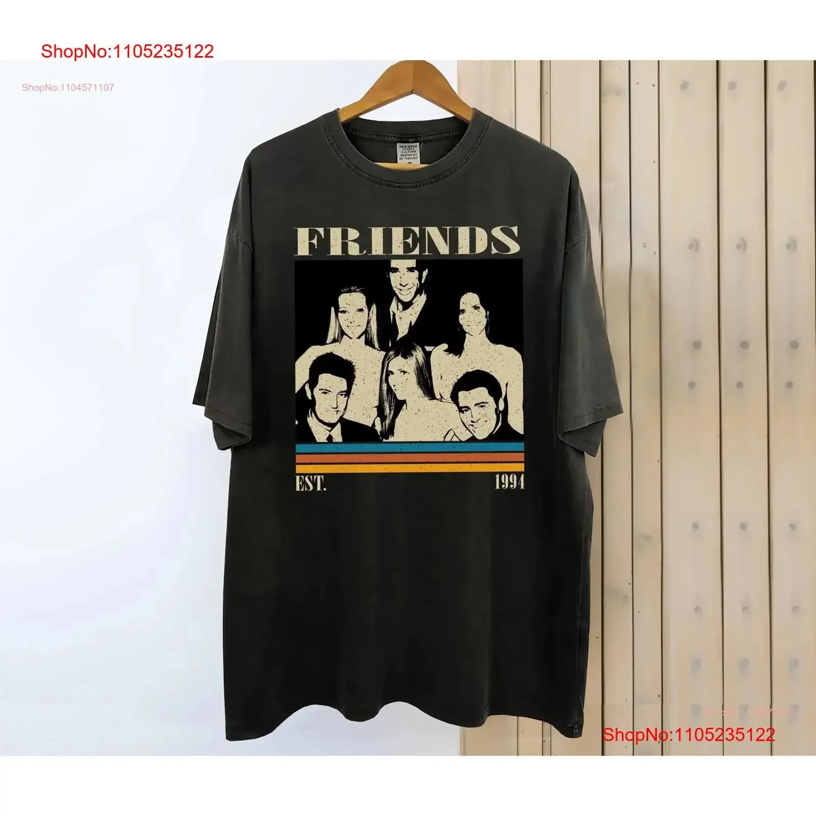 Amici Serie TV T Shirt Film Vintage Retro Classic per lui vintage Lavato homme abiti firmati moda Versatile