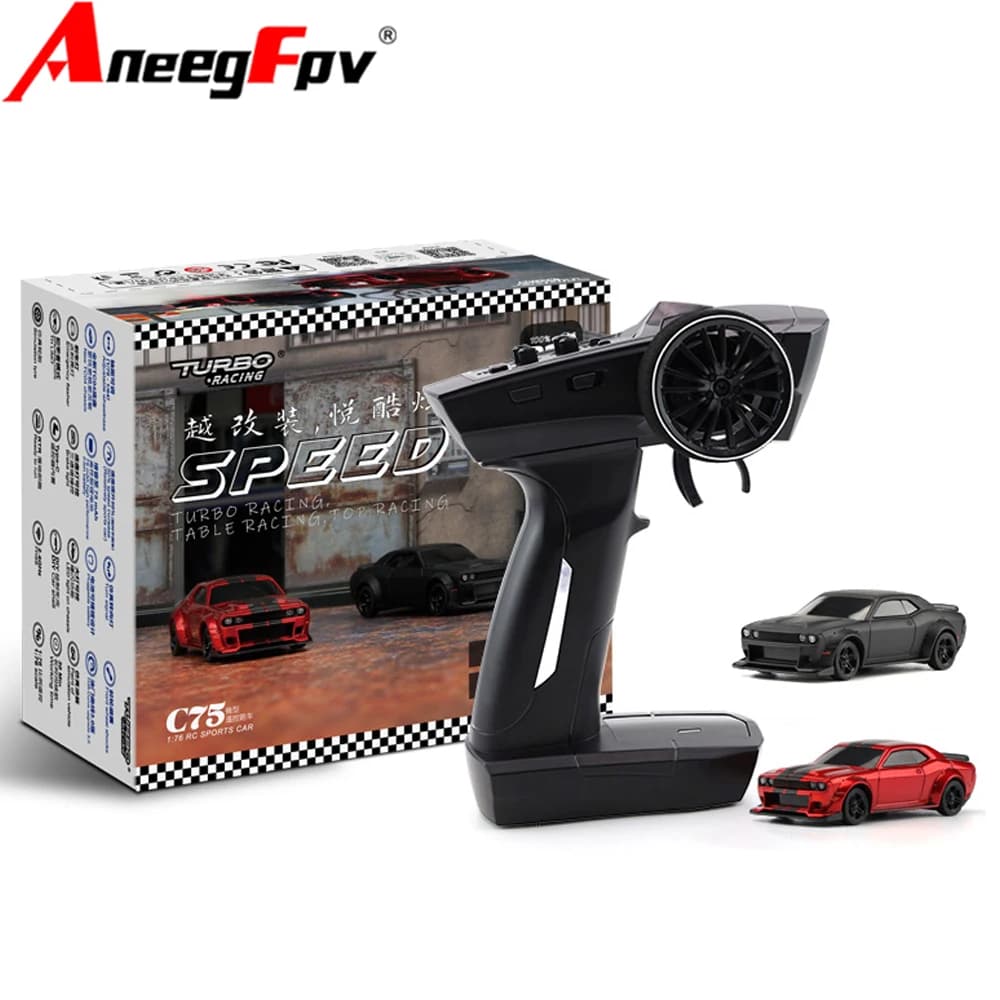 Turbo Racing 1:76 C75 On Road Car Radio Giocattoli telecomandati completamente proporzionali Kit RTR per bambini e adulti