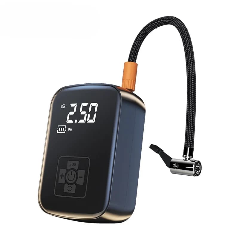 Pompa di gonfiaggio elettrica per pneumatici con pompa d'aria per compressore d'aria per auto senza fili per pneumatici AUTO per biciclette da moto con display digitale