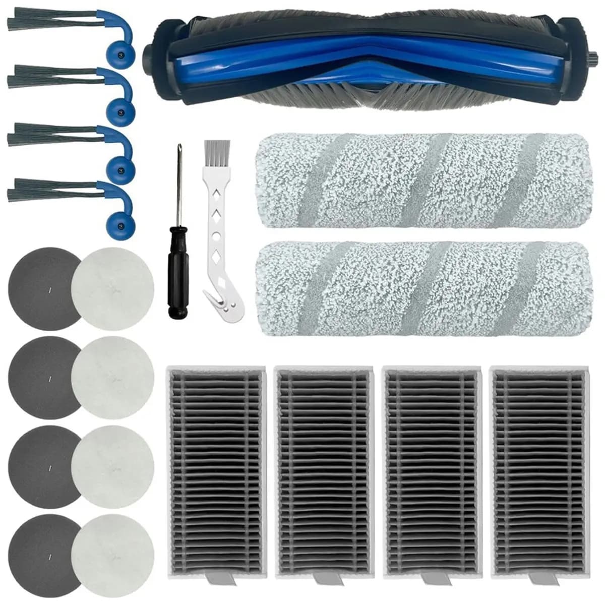 A24PBG Replacement Parts for X11 OMNICYCLONE Vacuum Cleaner Roller Side Brush Rolling Mop HEPA Filters Foam Filters