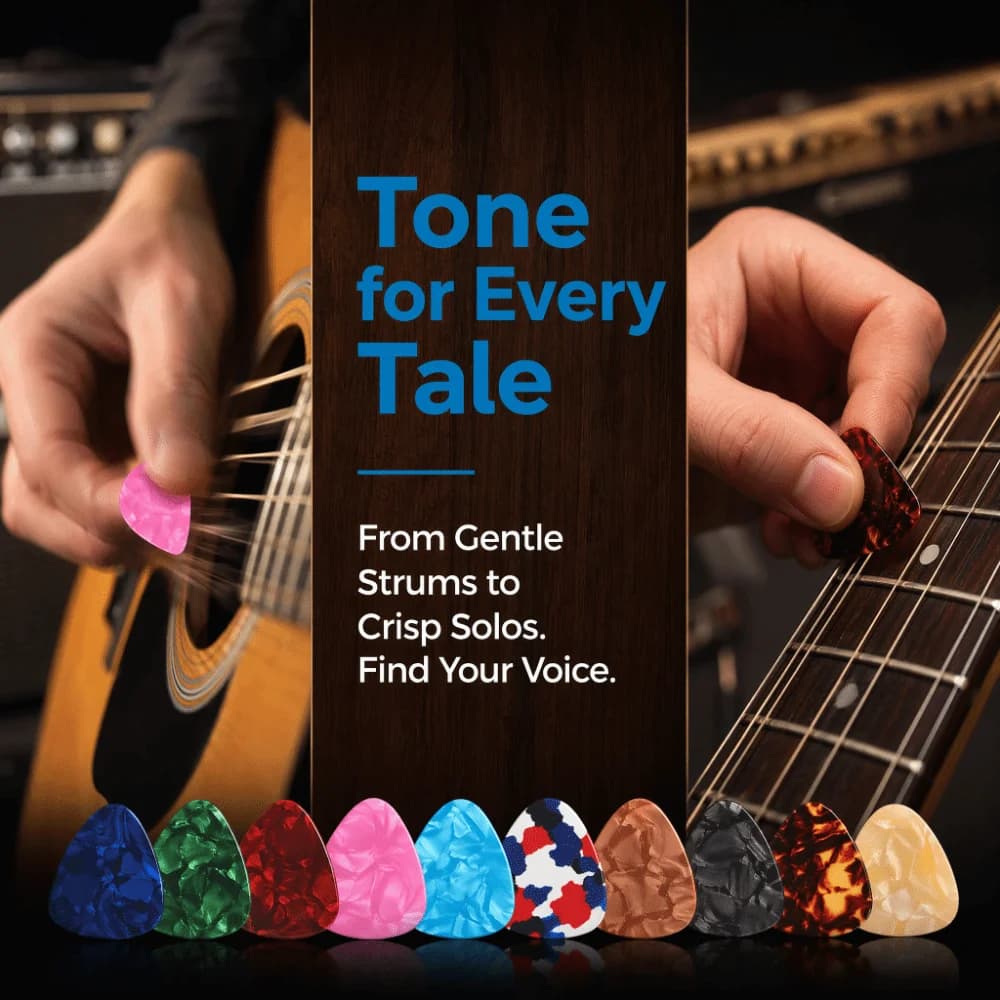100PCS Durable 0.46mm Thin Gauge Guitar Picks Mixed Colors Celluloid Celluloid Plectrums Bass Guitar Picks For Guitar
