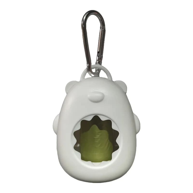 Dispenser Portatile per Sacchetti per Escrementi di Cane, Elegante Contenitore per Rifiuti di Animali Domestici, Accessori per la Pulizia