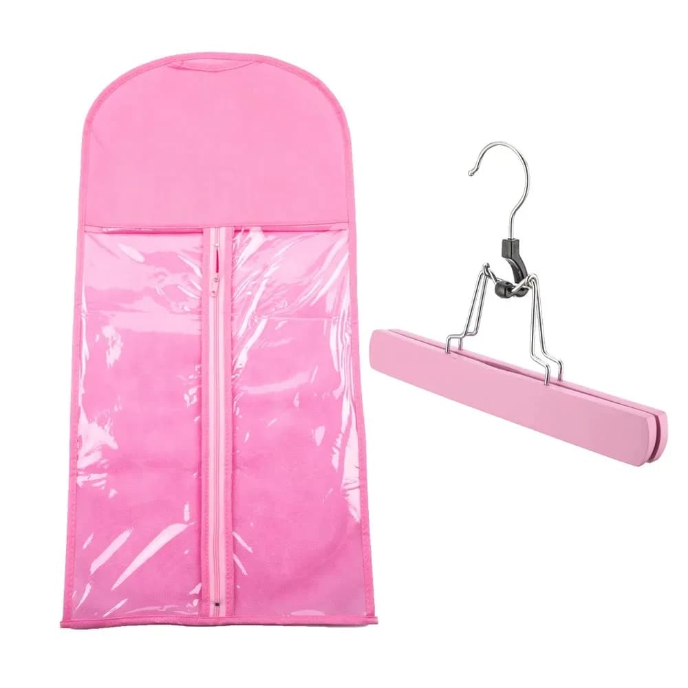 Borsa porta parrucche con gancio, custodia per parrucche, porta extension per capelli vergini e extension a clip.