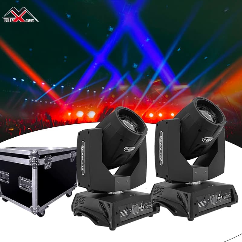 Vendita calda Attrezzatura per matrimoni Luces Discoteca Led Beam 230 7r Luce a testa mobile con Flight Case