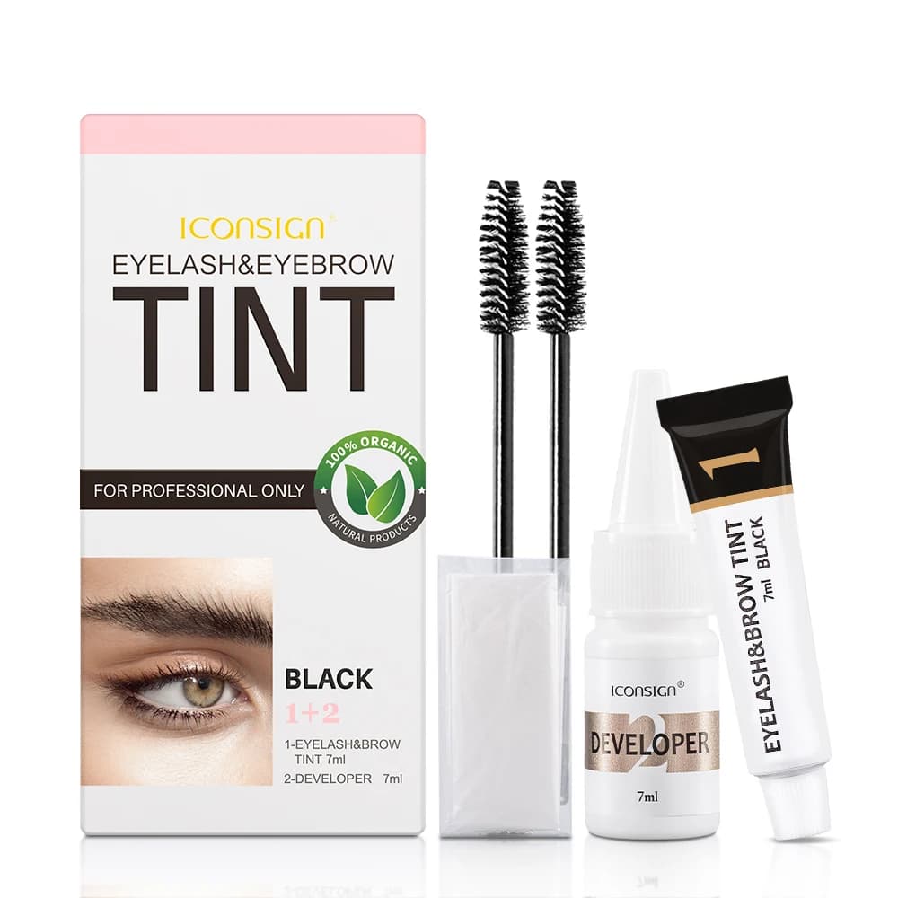 ICONSIGN Eyelash sopracciglia Dye Tint Kit Brow Enhancer Mascara Lift Tinting Tattoo Eyes Makeup Tools