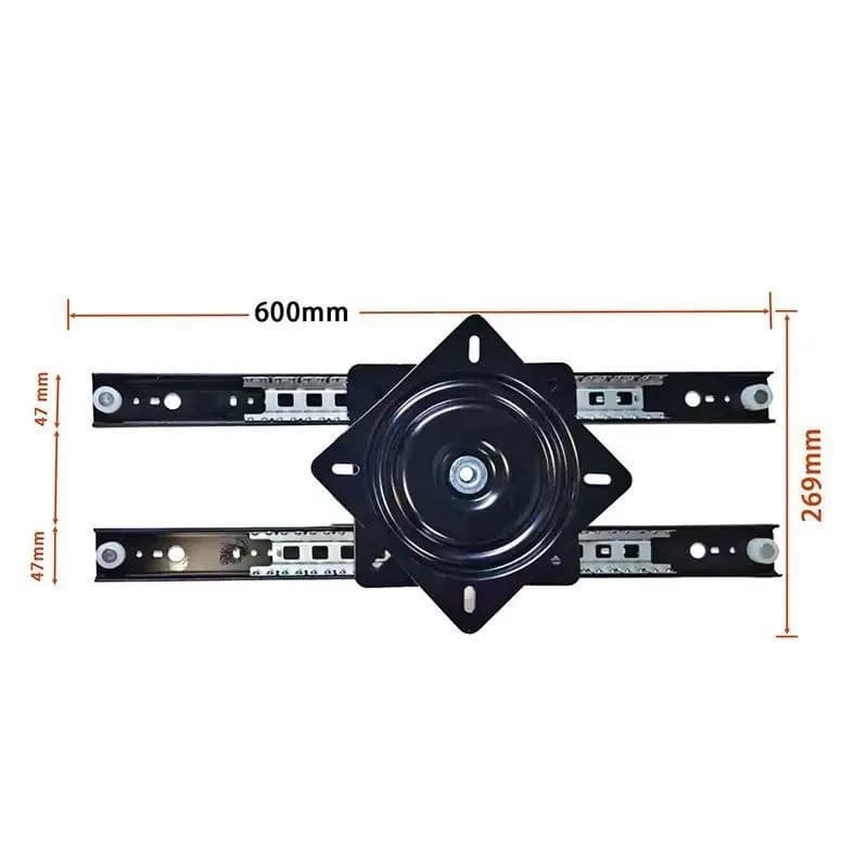 Tavolo da Pranzo Allungabile con Isola Girevole, Telescopico e Estraibile, Disponibile in Magazzino