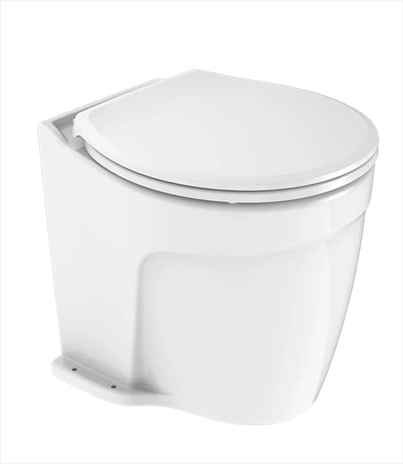 WC in Ceramica per Yacht, Camper, Barche a Vela, Accessori Marini - Toilette Autoadescante con Telecomando