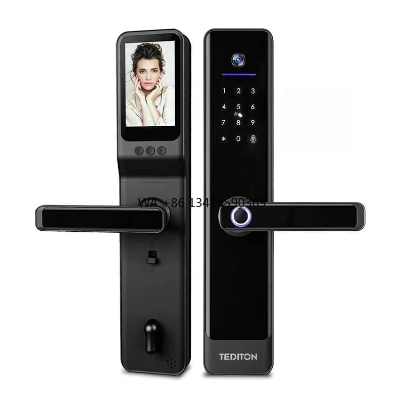 Tecnologia Prezzo all'ingrosso Smart Card Serratura per porta Smart Door Lock con fotocamera Prezzo Chiave Serratura intelligente per casa Hotel Appartamento