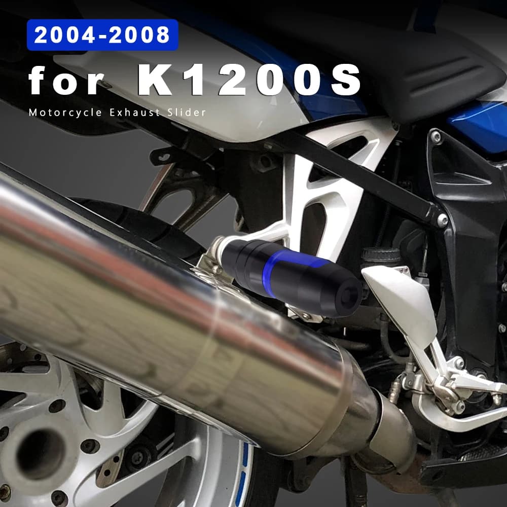 Protezione anticaduta in alluminio per accessori BMW K1200S K 1200 S K 1200 S 2004-2008 2006 protezione antiurto per cursore di scarico moto