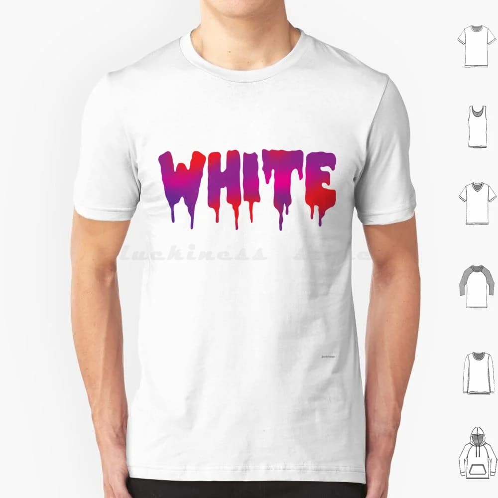 Maglietta bianca Uomo Donna Bambini 6xl Bianco Tie Dye Colori Pop Art Pop Jamie Limone Rosso Rosa Viola Idraulico Cultura pop Melma Slime