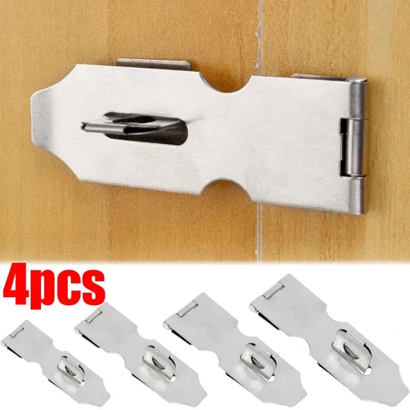 Chiusura antifurto Chiusura a graffetta per capannone Serratura per porta in acciaio inossidabile Chiusura per lucchetto Hardware antifurto per uso domestico per armadio con porta in legno