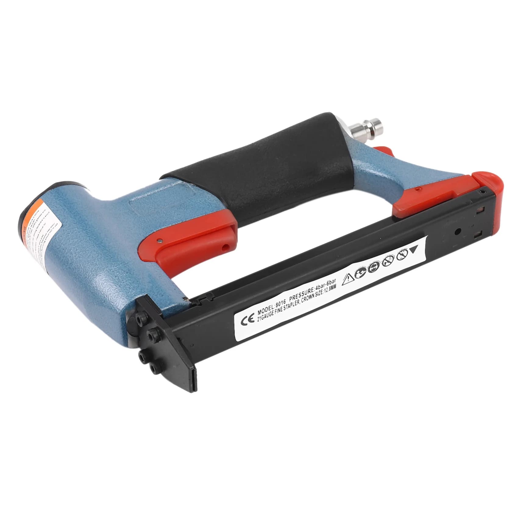 ABVC Chiodatrice Pneumatica da 1/2 Pollice, Chiodatrice Fine per Mobili, Blu, 4-16mm, Utensile Pneumatico per Lavorazione del Legno