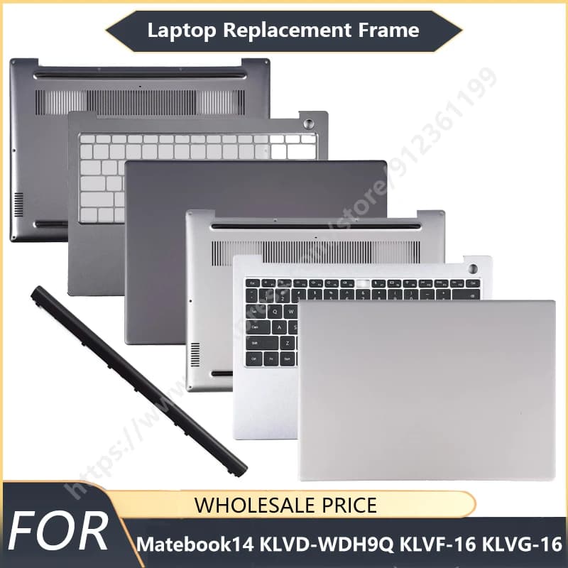 NUOVO per Matebook 14 KLVD-WDH9Q KLVF-16 KLVG-16: Cover posteriore LCD, palmrest anteriore, scocca inferiore, cornici per laptop, tastiera, cerniere