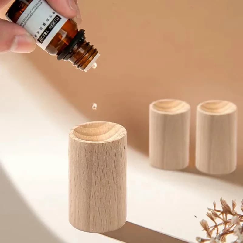 Diffusore di oli essenziali cilindrico in legno resistente, rinfrescante e a lunga durata, per aromaterapia, per casa, ufficio, auto, camera da letto, soggiorno
