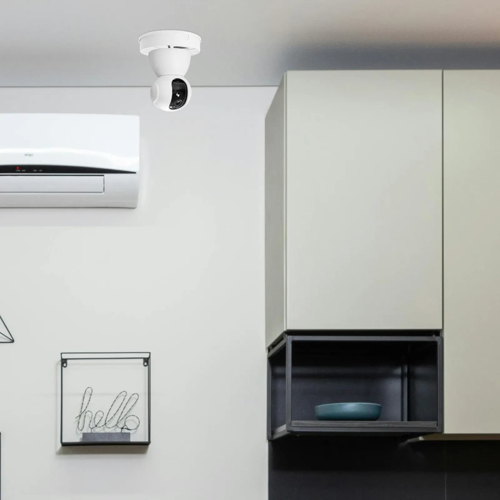 Scatola di giunzione compatta per telecamere di sicurezza, gestione cavi per telecamere dome, copertura per scatola elettrica da soffitto