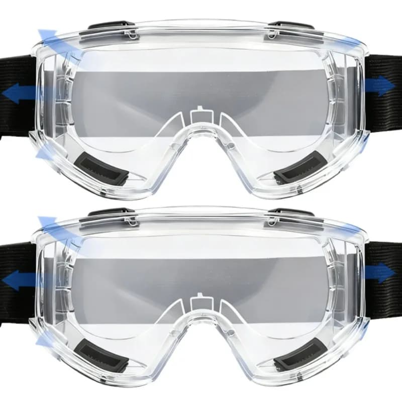 Occhiali da moto Anti Fog Occhiali di sicurezza antivento Lenti PC antigraffio per ciclismo Moto Lavorazione del legno Saldatura Occhiali da sci