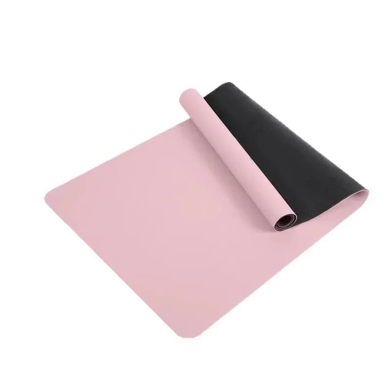 Tappetino Yoga 2025 Nuovo Arrivo Rosa Guscio di Cocco PU Gomma Silenzioso Antiscivolo con Cinghia Gratuita per Allenamenti a Casa e in Studio - Bestseller