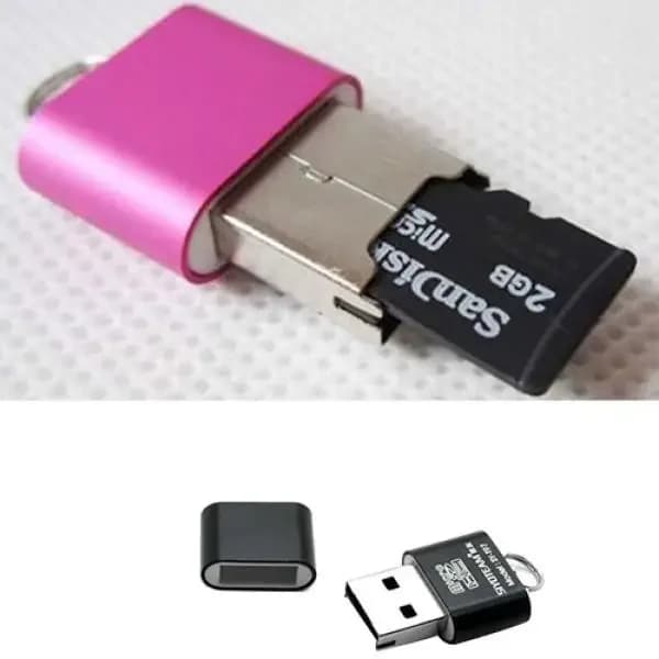 Lettore di schede mini USB portatile 2.0 micro sd tf t-flash memory Card reader adapter flash drive