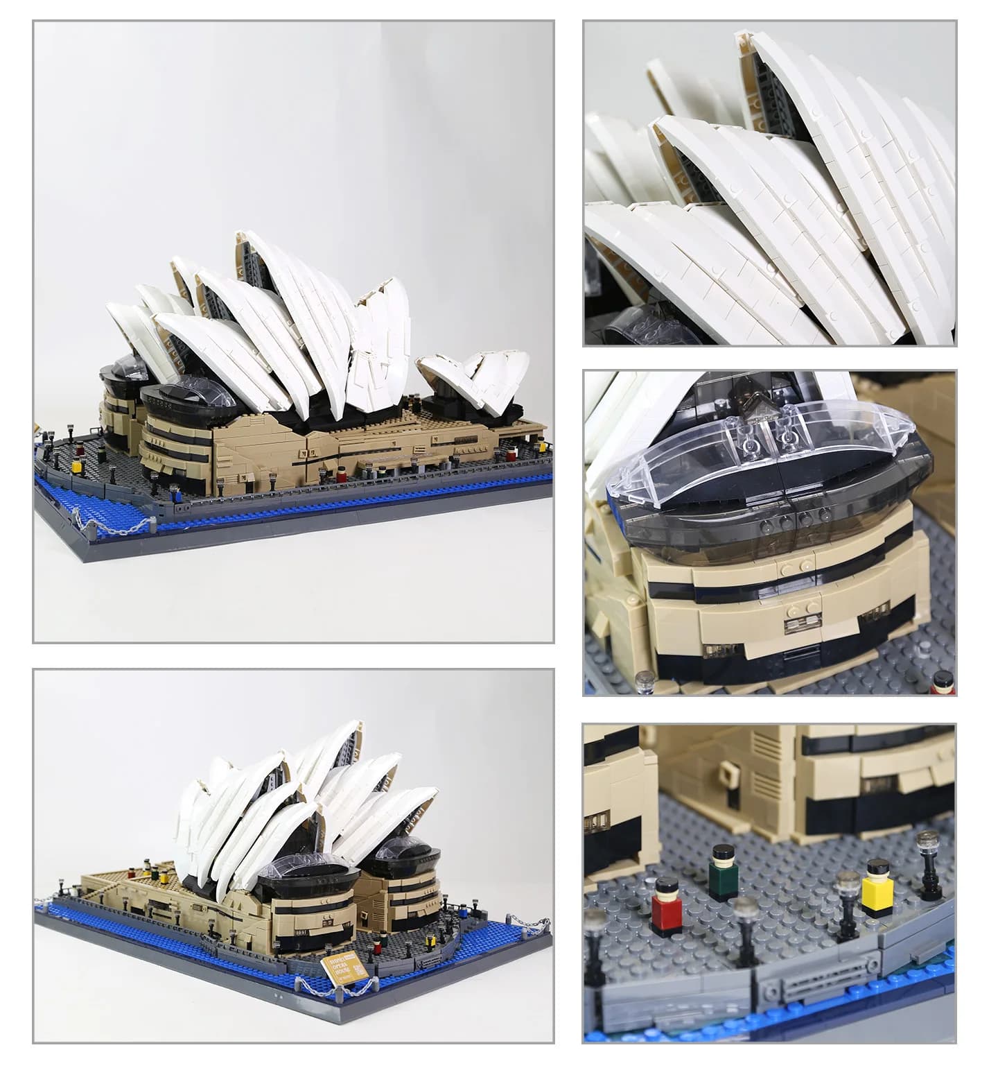Set di Costruzioni Architettoniche Moderne: Modellino della Casa dell'Opera di Sydney, Australia, in Mattoncini, Giocattoli Educativi per Regali