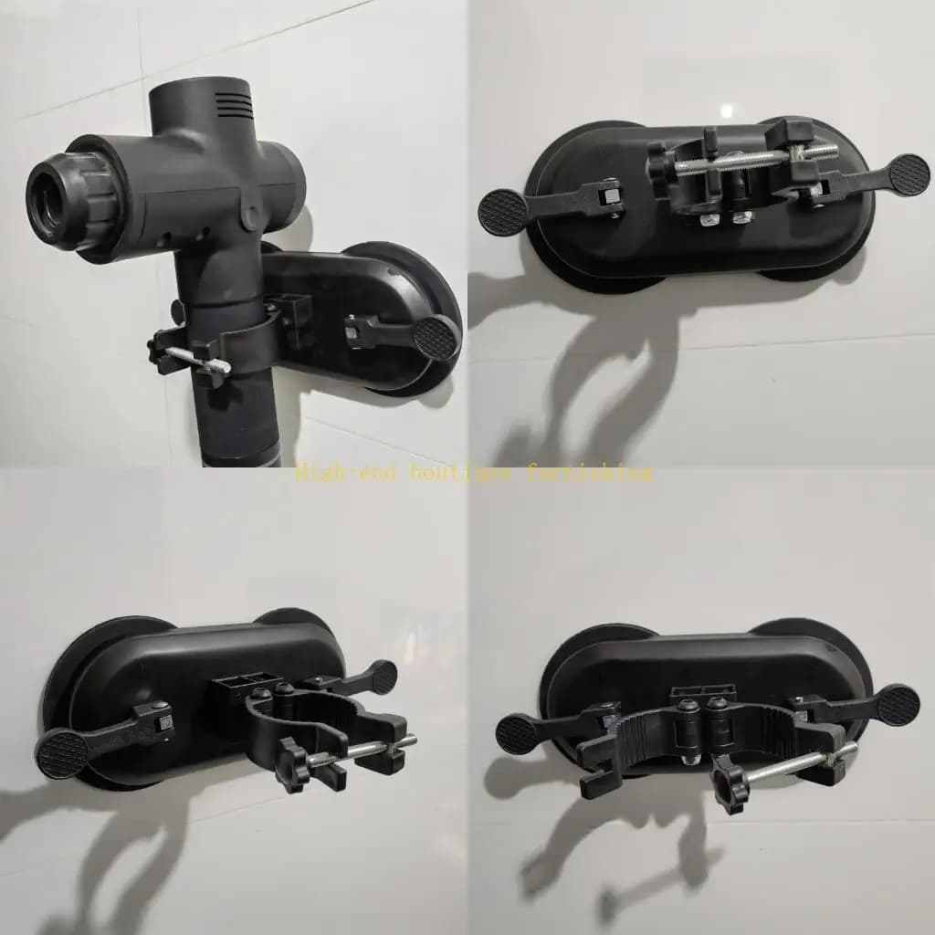 L9NB Space Saving Iron Bracket For Massage Guns Weather Resistant Construction Securely Holds Fitness Tools In Any Room