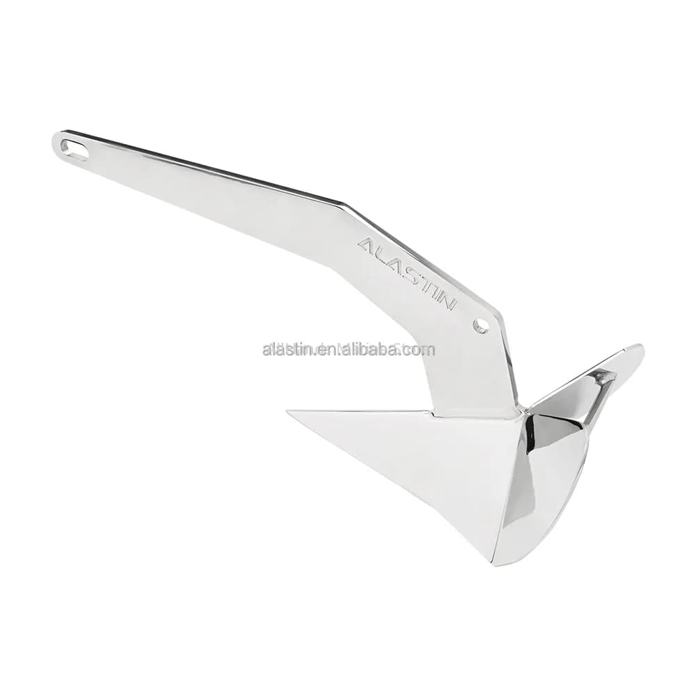 CE Certified Delta Anchor Alastin Brand Mirror Polished 316 Stainless Steel Boat Anchor For Yacht