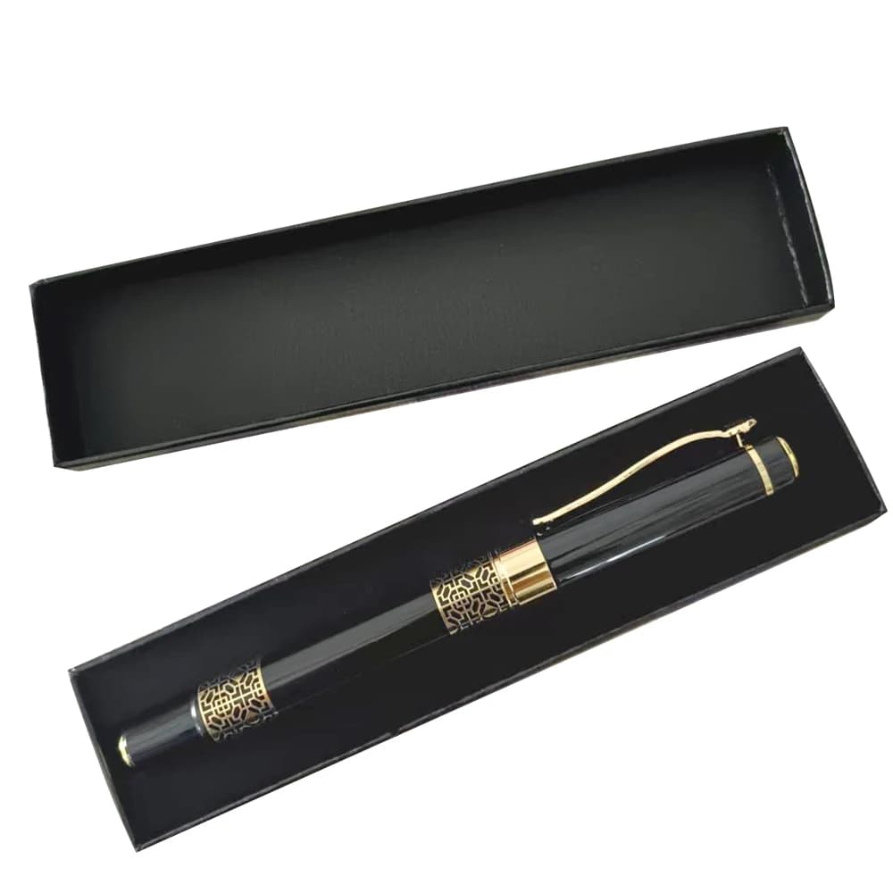 Penna Gel Personalizzata con Testo Dorato, Confezione Regalo Personalizzata, Set di Cancelleria in Metallo per Scuola e Ufficio, Forniture per Studenti e Insegnanti, Incisa