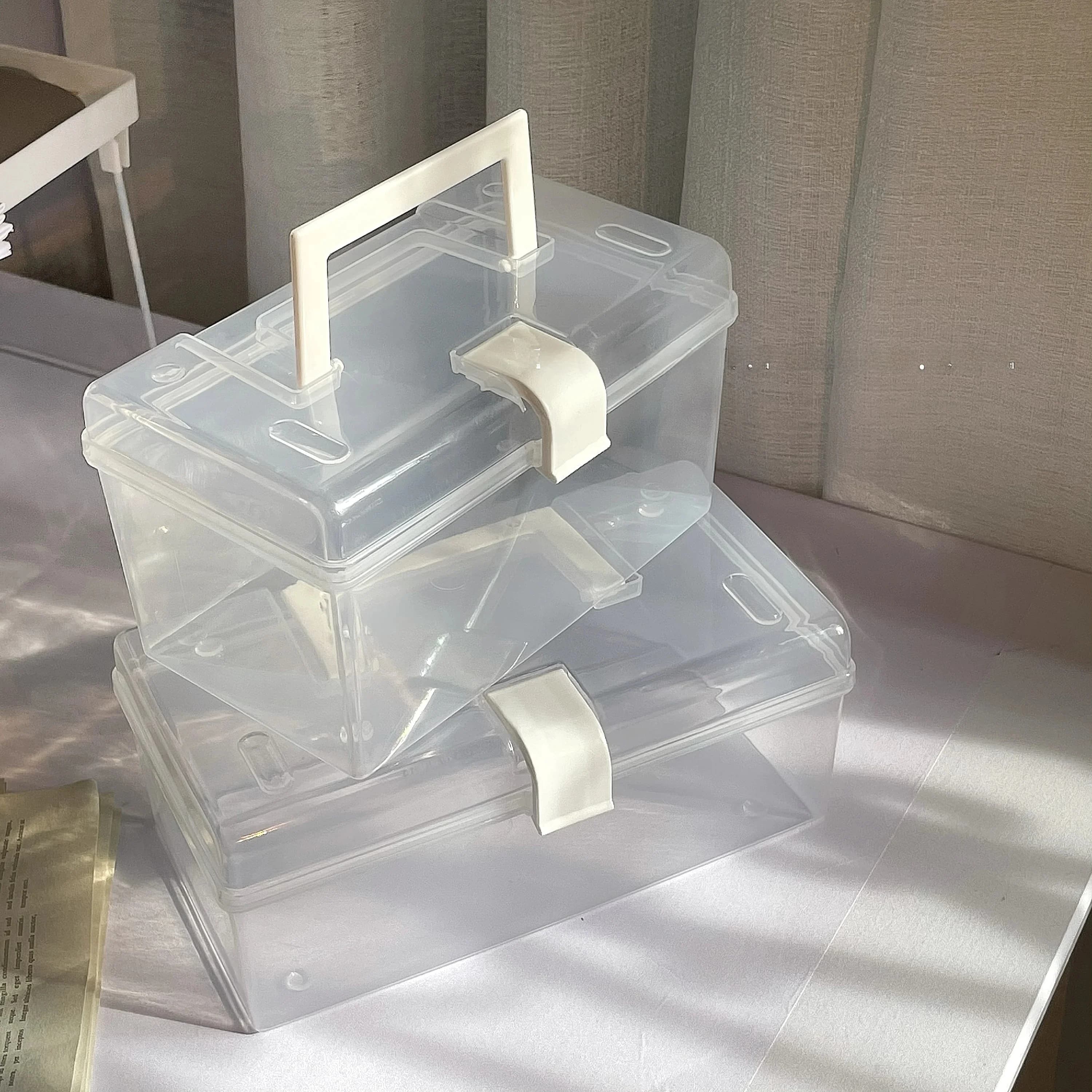 Durable Plastic Mahjong Storage Box Large Size Home Use Organizer Desktop Storage Box for Mahjong Tiles Sturdy Card Game Case
