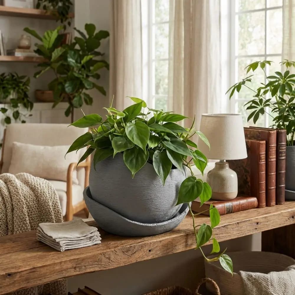 Vaso per Fiori Irregolare Stampato in 3D, Bordi Lucidi in Plastica, Vasi per Piante Succulente, Stile Decorativo Artistico con Fori di Drenaggio