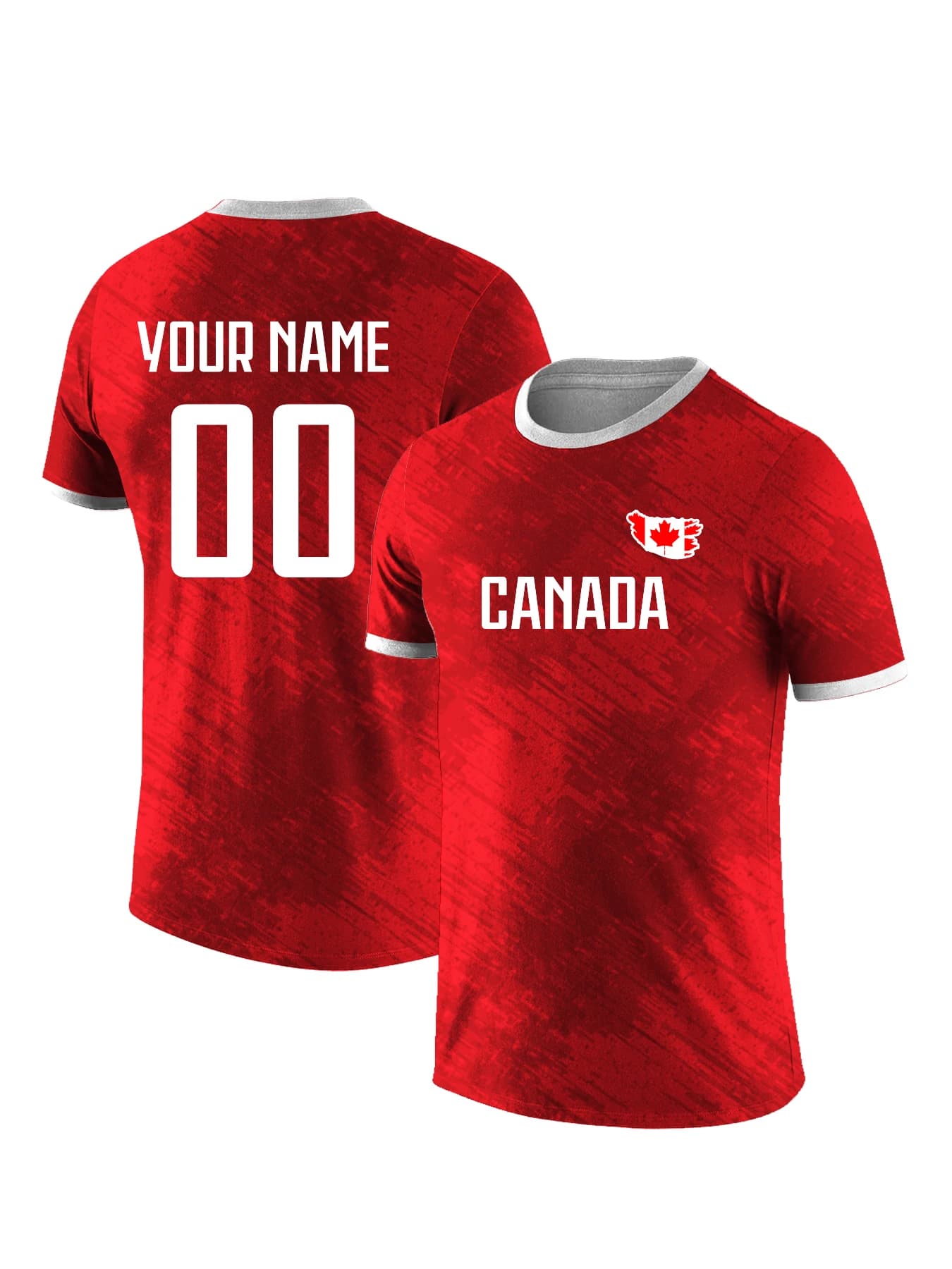 Maglietta Personalizzata della Nazionale Canadese di Calcio per Uomo, Nome e Numero Personalizzati, Abbigliamento Sportivo Traspirante ad Asciugatura Rapida