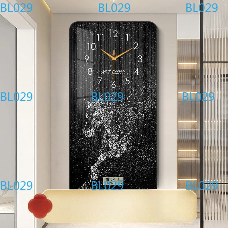 Luxury modern wall clock, living room wall clock, home, simple style, refined atmosphere, decorative painting to hang on the wall.