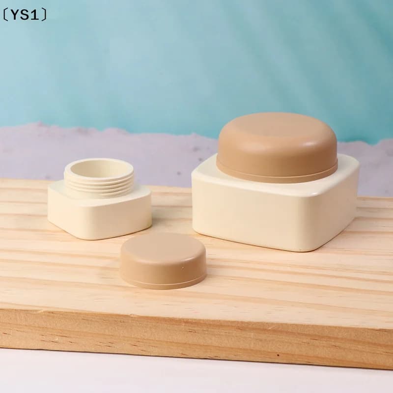 〔YS1〕5/20g Empty Plastic Nail Art Cosmetic Square Containers Jar Face Cream Pot Nail Gel Powder Box Makeup Lotion Tool Packaging