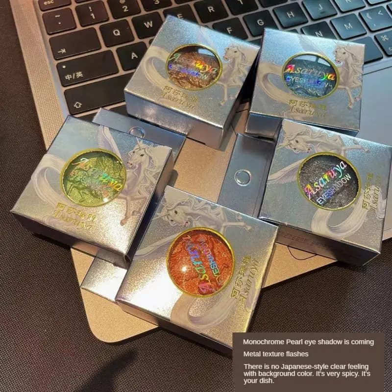 Glitter Eyeshadow Brighten Eyes 12 colour Pegasus Eyeshadow Palette Cosmetics Colorful Eyes Pigment Pearlescent Shimmer Shiny