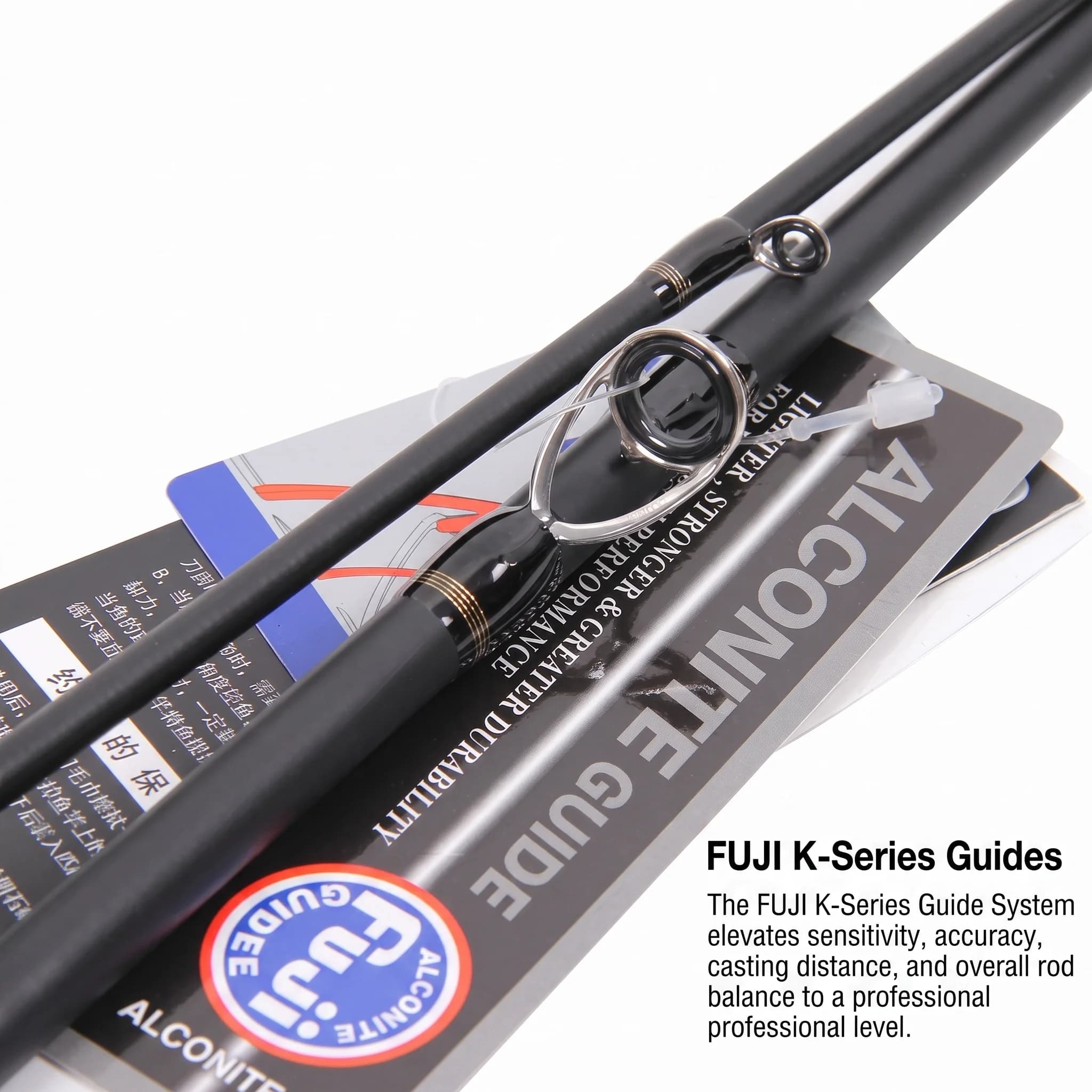 Goture UL Fuji Guide Ring Fishing Rod Pike Bass Carbon Fiber Fast Action Spinning Casting Lure Fishing Rod 1.98m