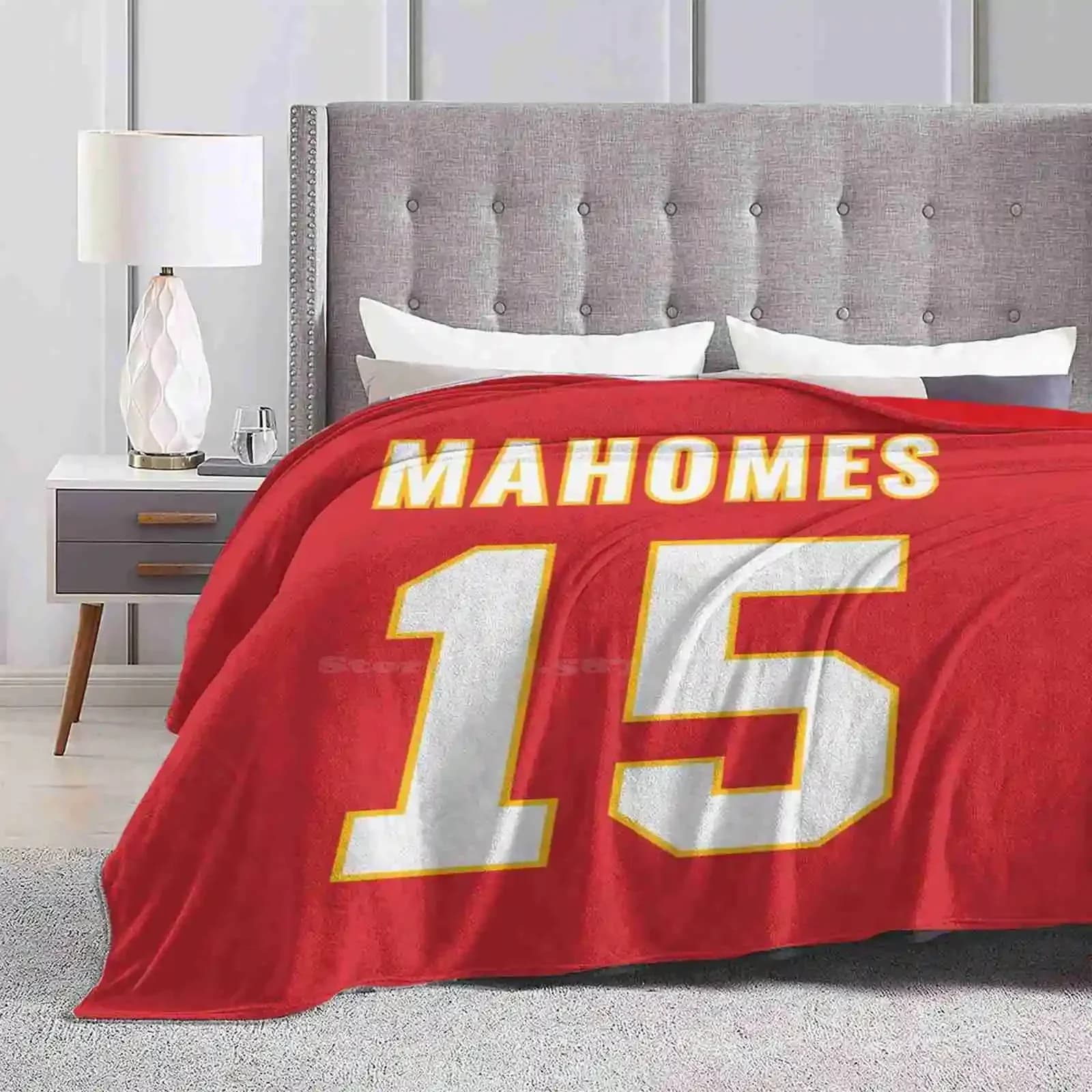 Pat Mahomes Soft Warm Light Thin coperta modello sportivo Pat Mahomes Chiefs Football Kansas City Football Patrick Mahomes