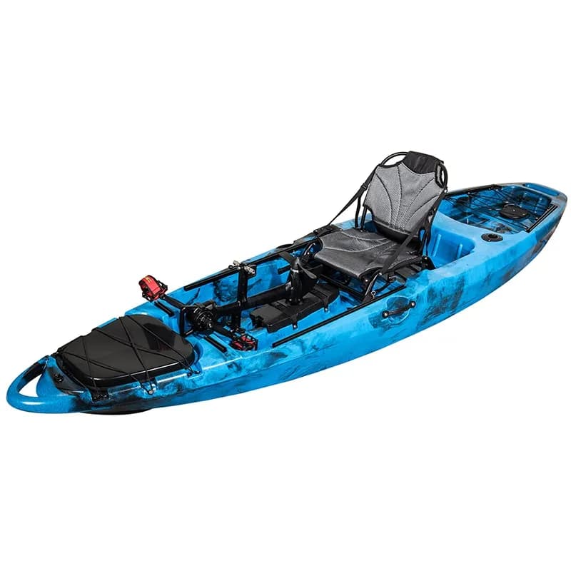 Kayak a Pedali Kool Compass Predator da 10 Piedi, Kayak Singolo o Tandem per Pesca in Mare