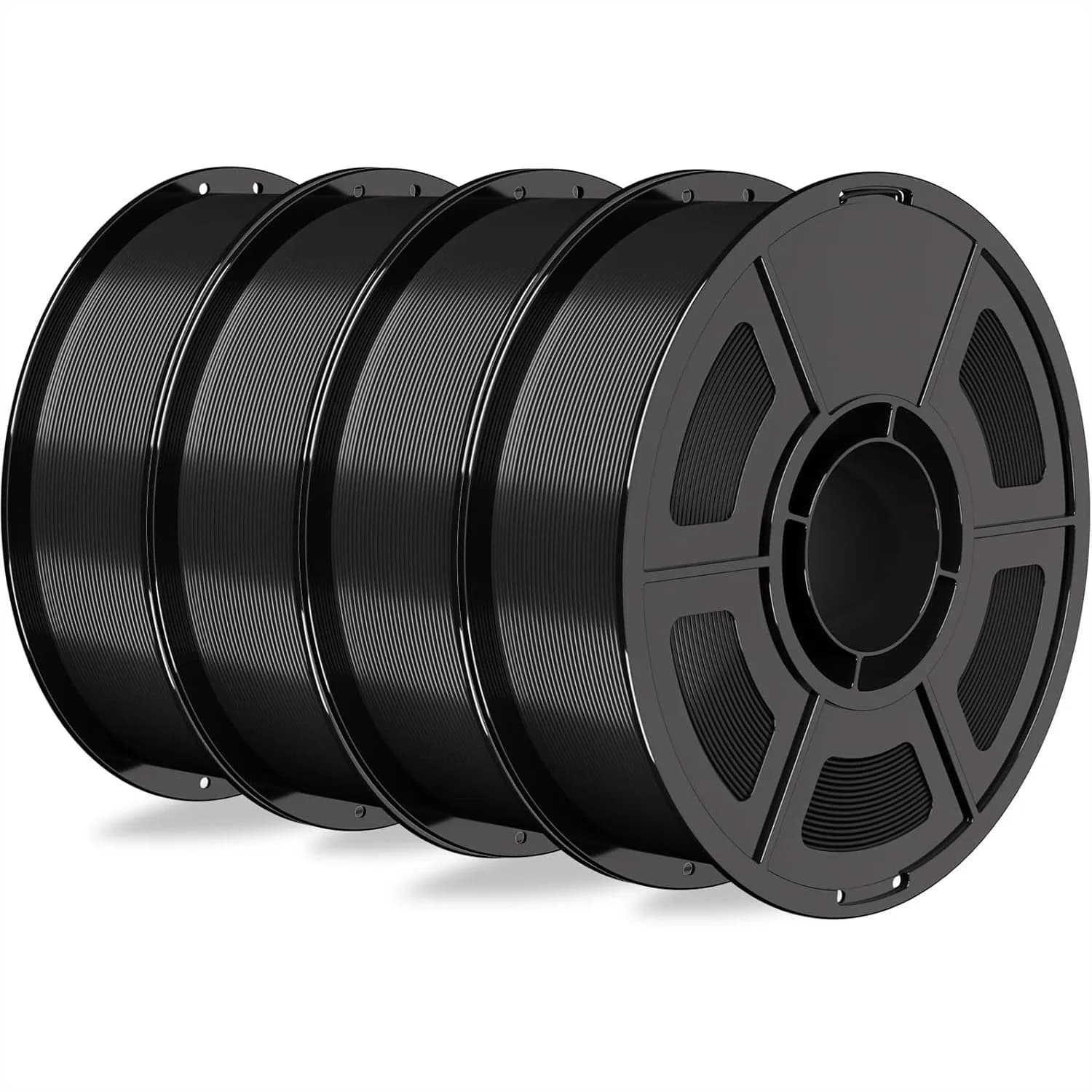 Filamento PETG 1.75mm 4KG, Alta Resistenza per Uso Esterno, Compatibile con Stampanti 3D FDM, AMS e Dryer Box, Nero
