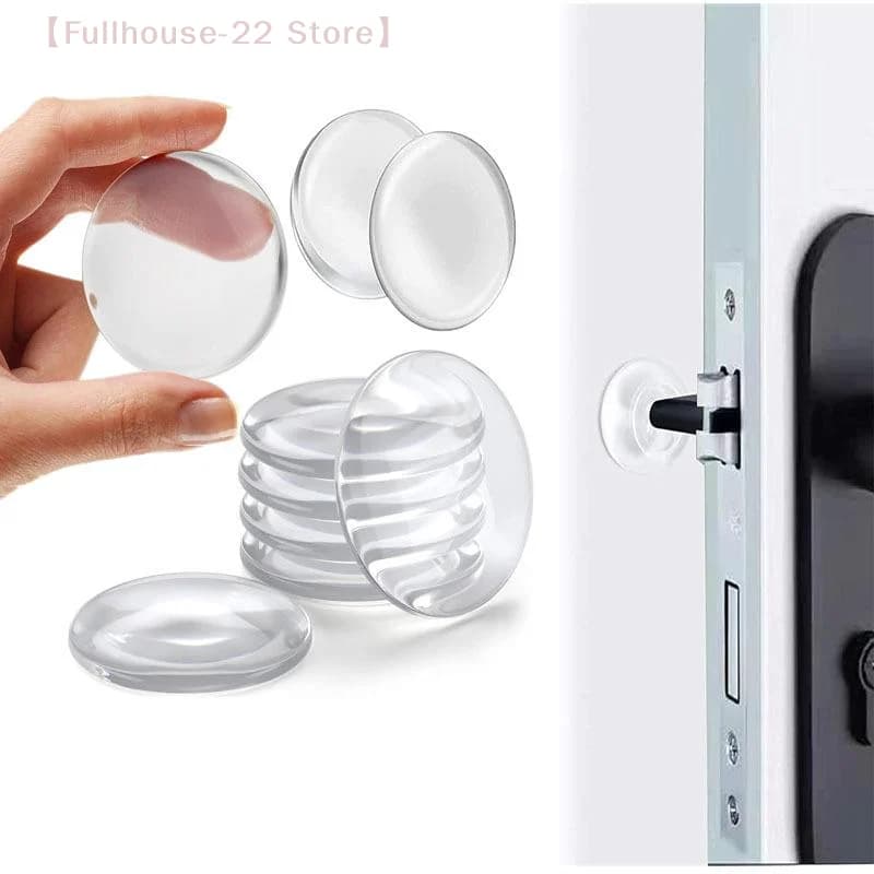 3/6/8pcs Fermaporta in silicone trasparente Paraurti Adesivi autoadesivi Protezione da parete Silenziatore Mobili Nessuna traccia Anti-cra