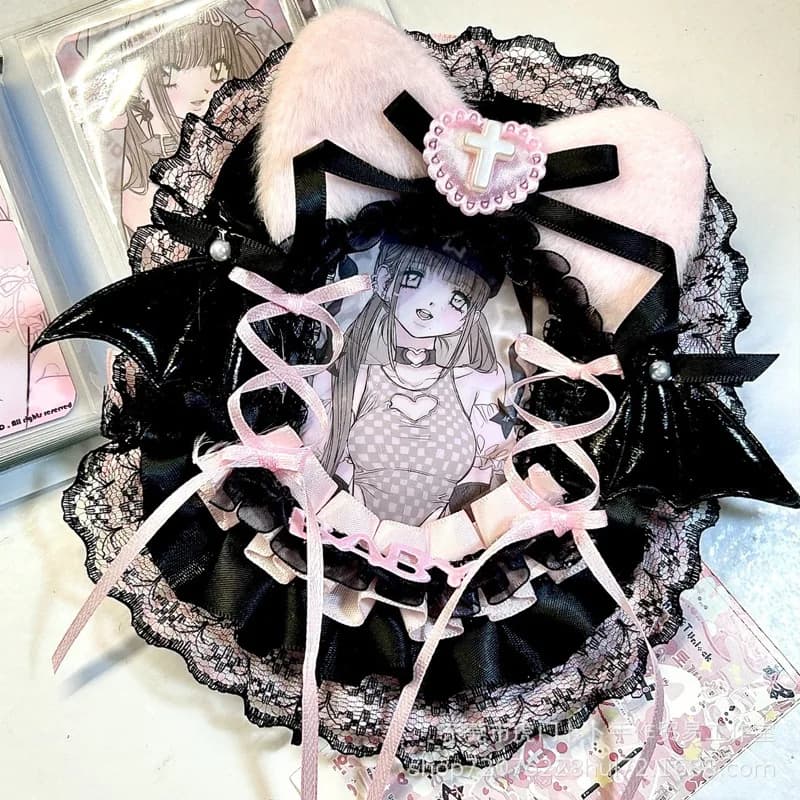 DIY Anime ID Card Holder Kit – Cute Kawaii Gukacard Set with Decorative Edges, Photo Card Sleeves for Star Photocards, Scrapbook