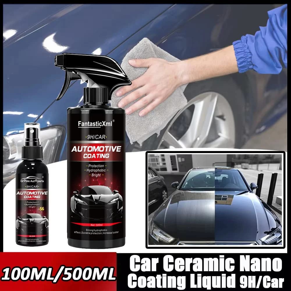 Ceramica per auto Rivestimento 9H Nano Vetro liquido placcato Cristallo idrofobico Lucidatura impermeabile Durezza della vernice Lucidatura per auto in cristallo