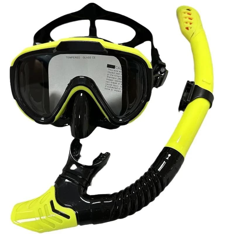 Professional waterproof silicone swimwear, underwater mask with completely dry breathing tube