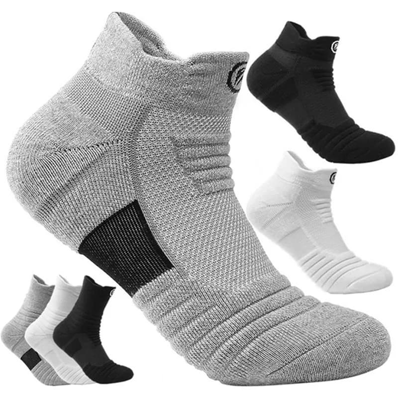 Men's compression socks, breathable sports socks, which absorb moisture, high elasticity, for basketball, cycling, running