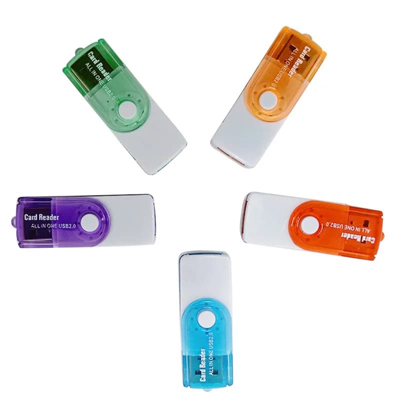 Utile lettore di schede di memoria USB 4 in 1 per CF/CF II/MD/MS/MS-PRO/MS-DUO/MS-PRO-DUO/MS- MG/MS