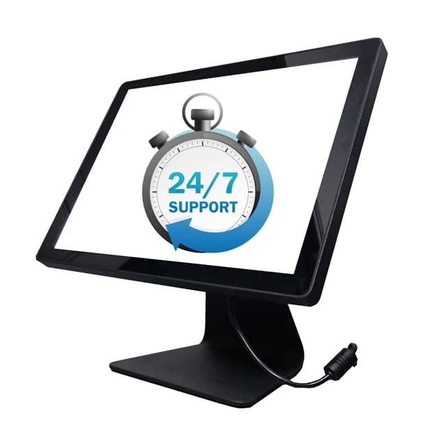 15.6 Inch Desktop Wall Mounted Android LCD Touch Screen Monitor AIO Kiosk with Stand