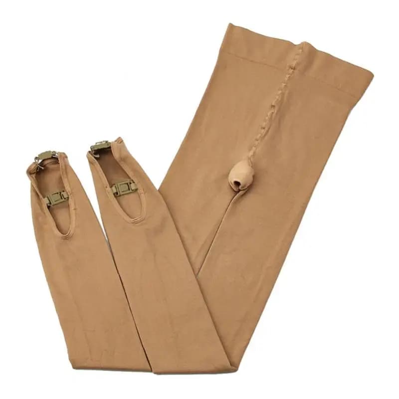 Footless Ice Skating Tights for Girls Women Velvet Spandex Leggings Skating Protector Pants Figure Practice Clothing
