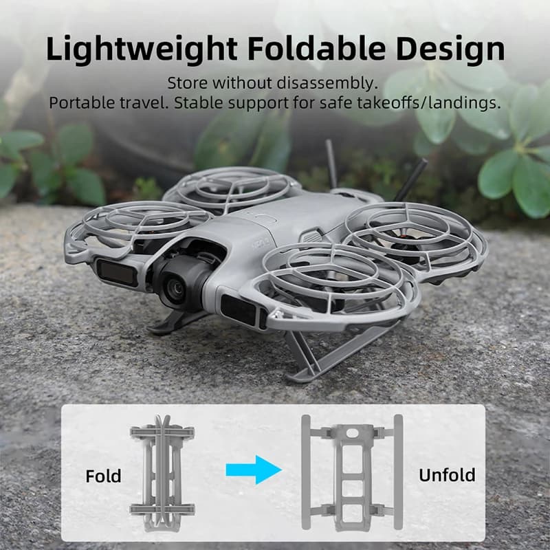 Supporto Protettivo Pieghevole Antigraffio per Carrello di Atterraggio Rialzato per Accessori Drone DJI NEO 2