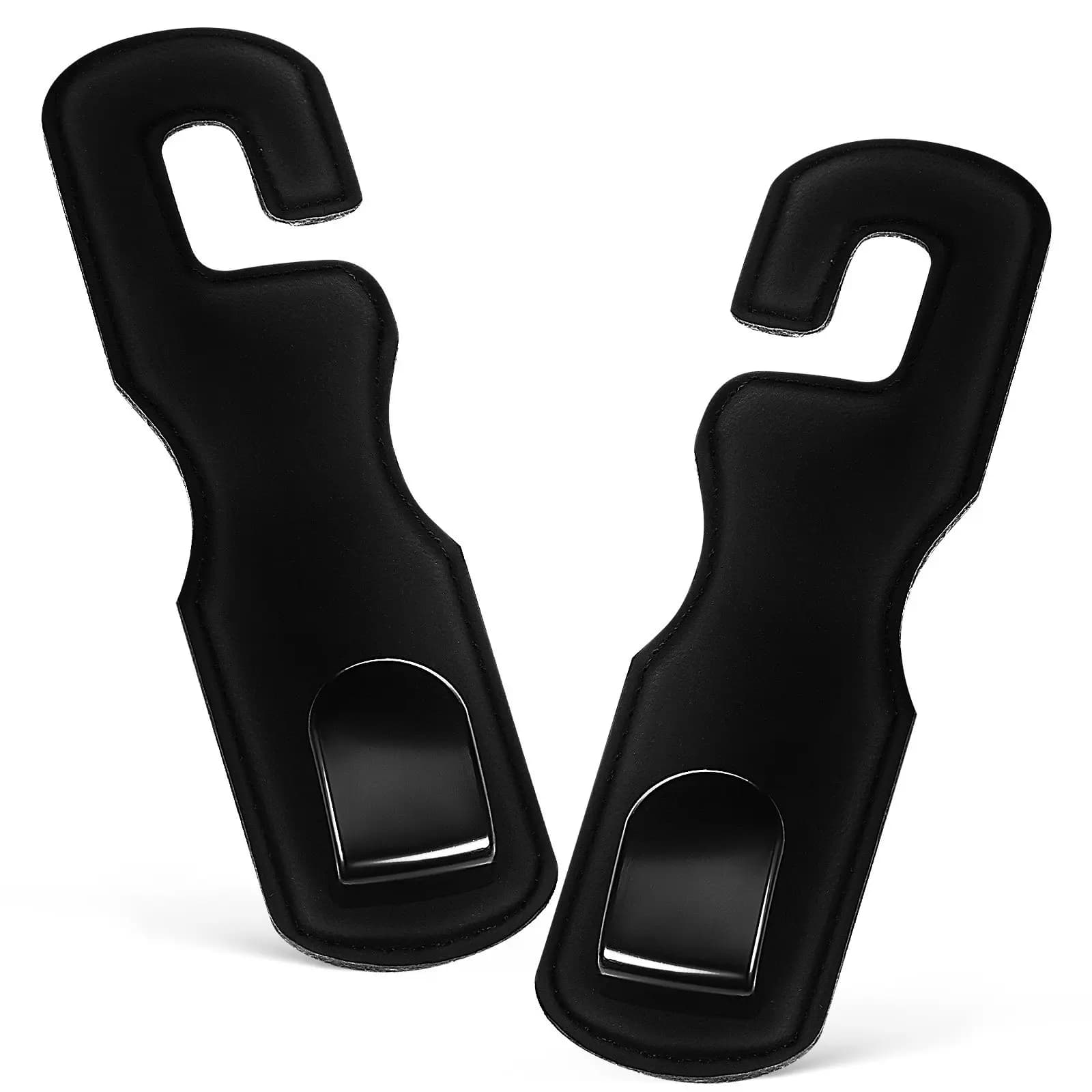 2 Pezzi Ganci Poggiatesta Auto Resistenti e Flessibili, Ganci Appendiabiti per Sedile Posteriore, Organizzatore per Borsa, Portaoggetti, Appendiabiti per Sedile Posteriore