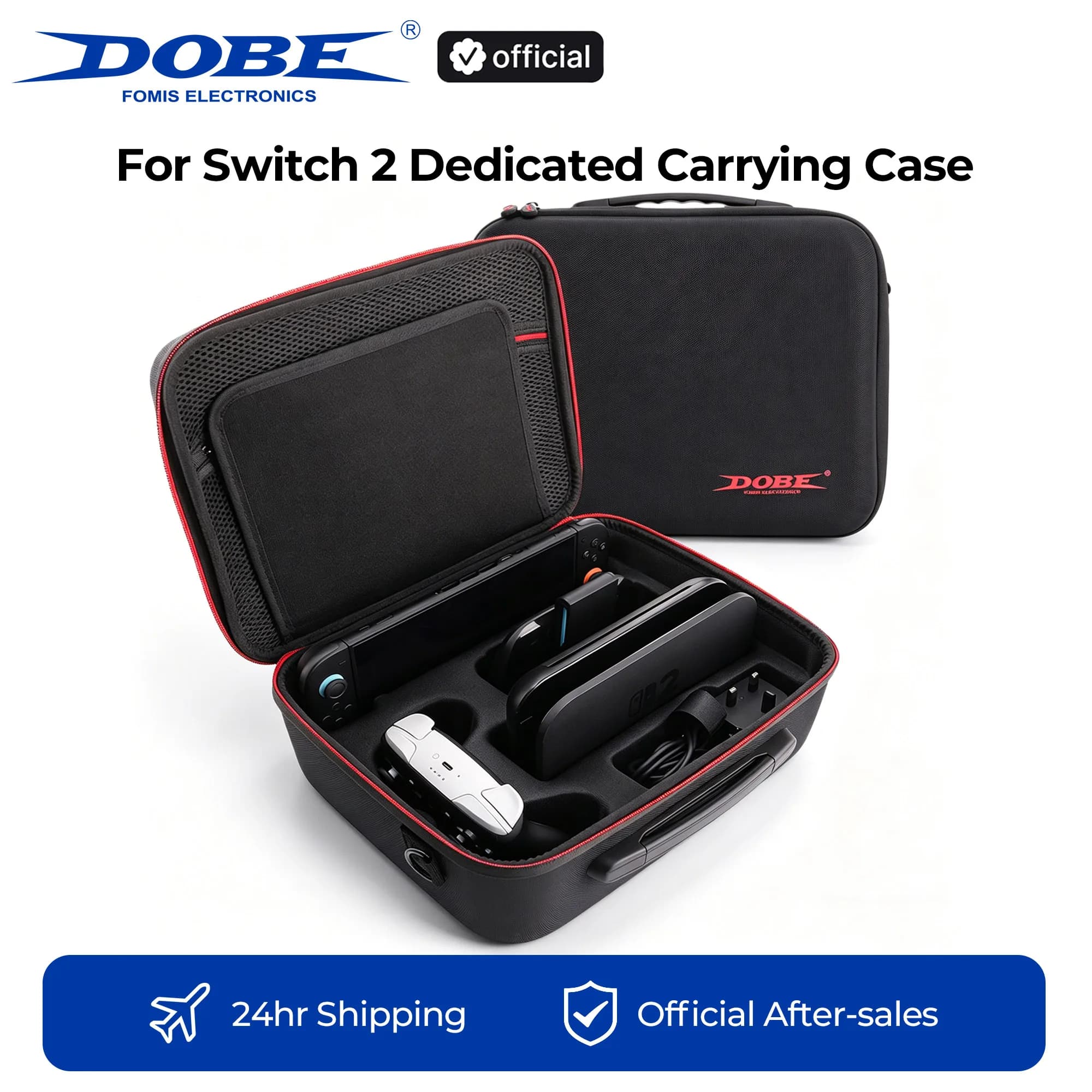 Borsa Grande DOBE per Switch 2 - Custodia Protettiva da Viaggio Anti-Graffio per Accessori NS2 2025