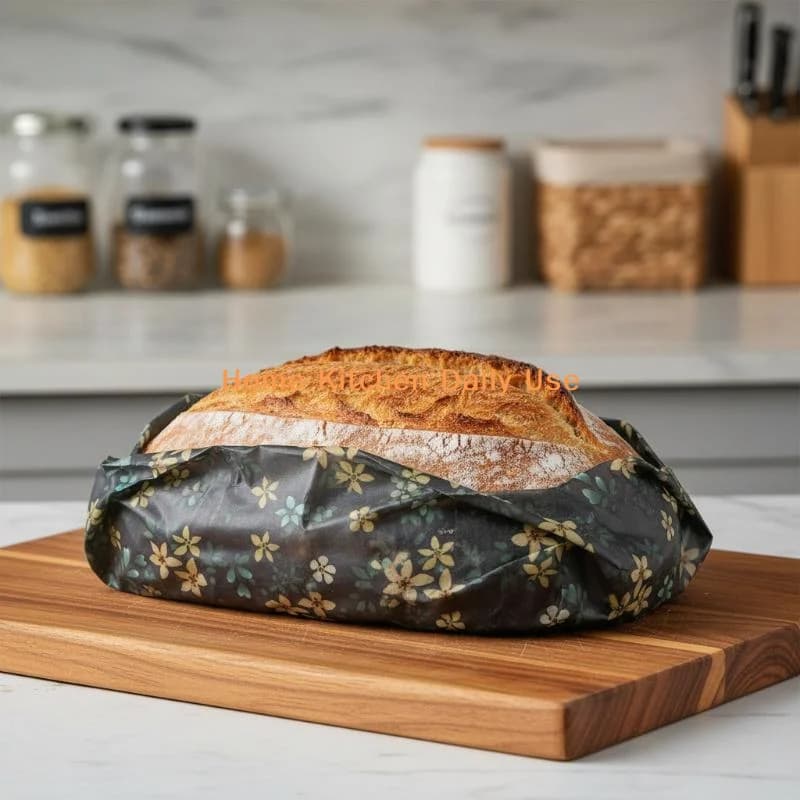 Rotolo di Involucri Alimentari in Cera d'Api Portatili e Riutilizzabili, Ecologici e Sostenibili per Picnic, Scuola, Ufficio e Pasti, Comunemente Usati